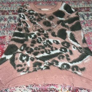Sweater, Leopard Print
